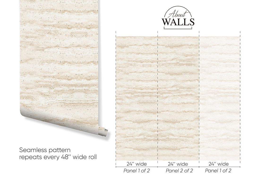 Travertine Sand Wallpaper A013