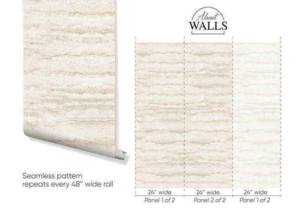 Travertine Texture Wallpaper A013 - CostaCover - Peel and stick Removable Wallpaper - about walls - abstract wall art - abstract wallpaper