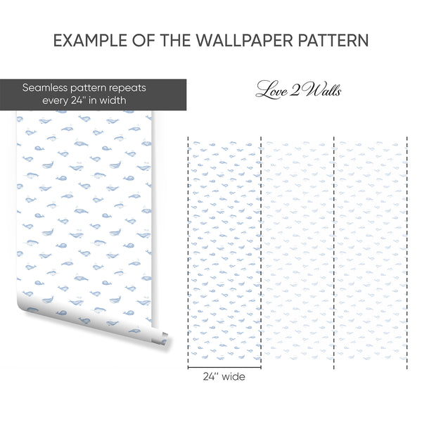 Example of a 24-inch-wide panel, showing how the design is divided across panels; the printed design varies with the size selected