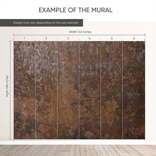 Brown Rusty Metal Texture Wall Mural CCM202 - CostaCover - Peel and stick Removable Wallpaper - Abstract - abstract wallpaper - accent wallpaper