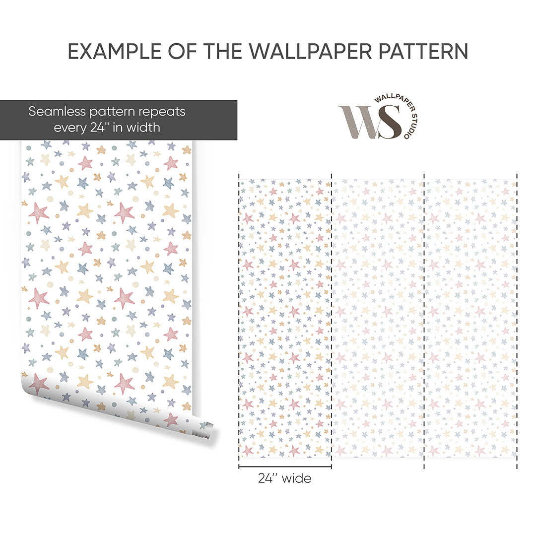 Colored Stars Wallpaper S120