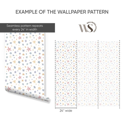 Colored Stars Wallpaper S120