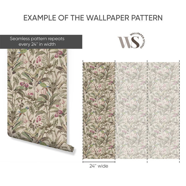 Example of a 24-inch-wide panel, showing how the design is divided across panels; the printed design varies with the size selected