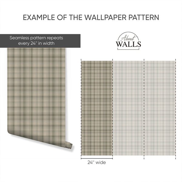 Example of a 24-inch-wide panel, showing how the design is divided across panels; the printed design varies with the size selected