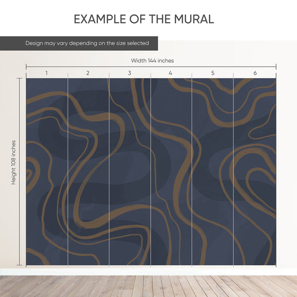 Example of a 24-inch-wide panel, showing how the design is divided across panels; the printed design varies with the size selected