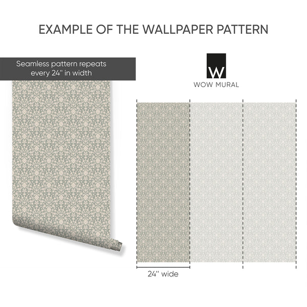 Example of a 24-inch-wide panel, showing how the design is divided across panels; the printed design varies with the size selected