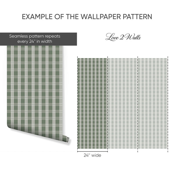 Example of a 24-inch-wide panel, showing how the design is divided across panels; the printed design varies with the size selected