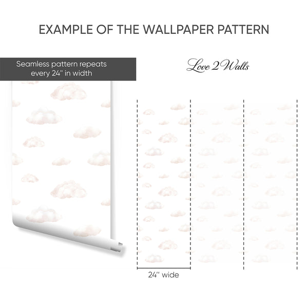 Example of a 24-inch-wide panel, showing how the design is divided across panels; the printed design varies with the size selected