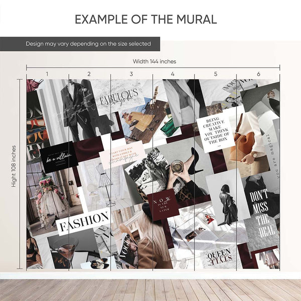 Fashion Style Wall Mural CCM174 - CostaCover - Peel and stick Removable Wallpaper - abstract wall art - abstract wallpaper - accent wallpaper