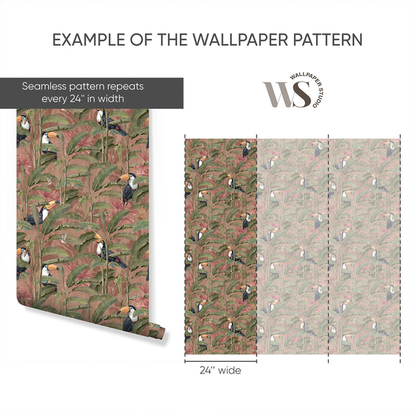 Example of a 24-inch-wide panel, showing how the design is divided across panels; the printed design varies with the size selected
