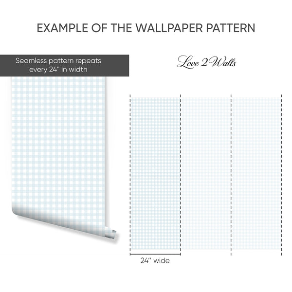 Example of a 24-inch-wide panel, showing how the design is divided across panels; the printed design varies with the size selected