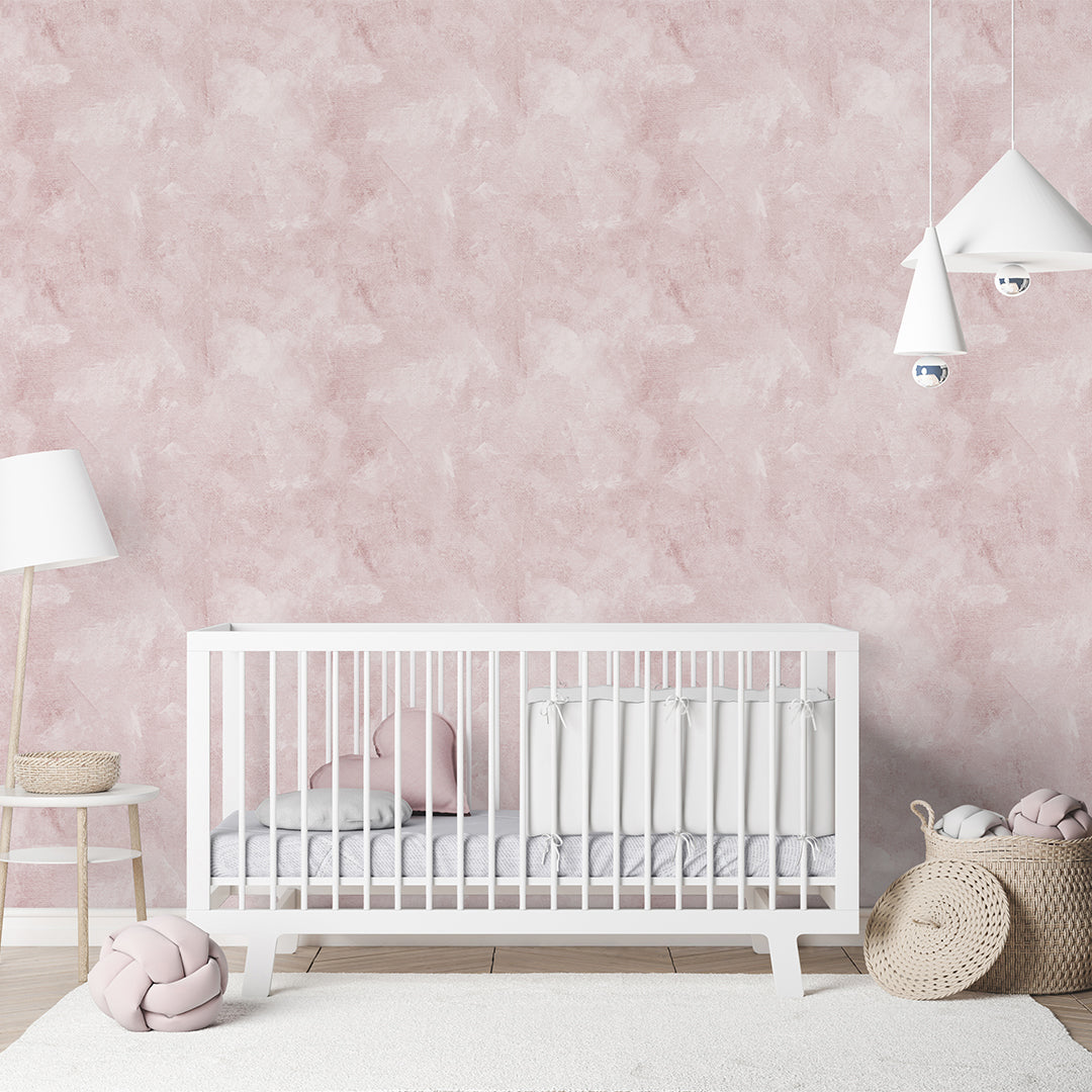 Light Pink Limewash Wallpaper A038