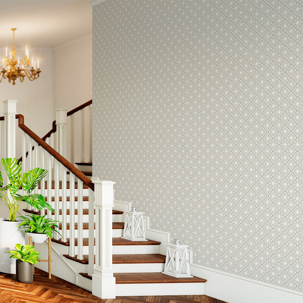 Beige Art Deco Wallpaper CC122 - CostaCover - Peel and stick Removable Wallpaper - Abstract - adhesive wallpaper - art deco