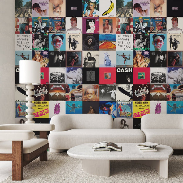 Album Covers Wall Mural CCM178 - CostaCover - Peel and stick Removable Wallpaper - Abstract - abstract lines - abstract mural