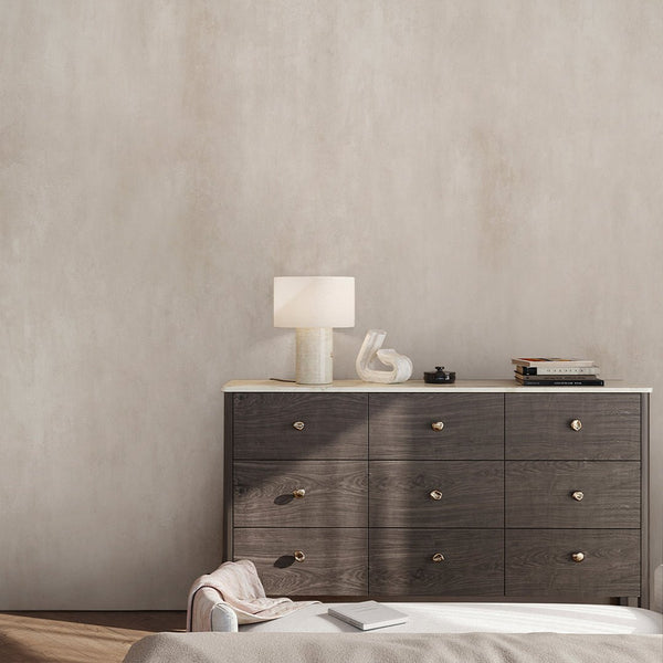 Neutral Beige Plaster Wall Mural AM092 - CostaCover - Peel and stick Removable Wallpaper - about walls - Abstract - abstract mural