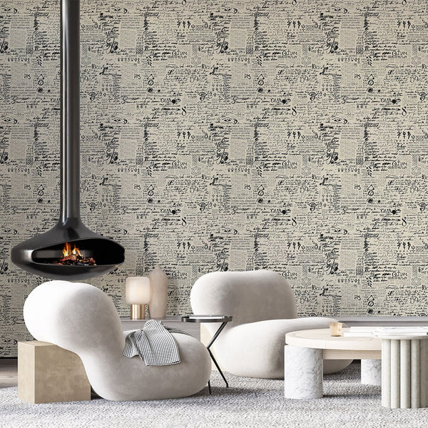 Retro Pirate Map Wallpaper A095 - CostaCover - Peel and stick Removable Wallpaper - about walls - Abstract - abstract lines