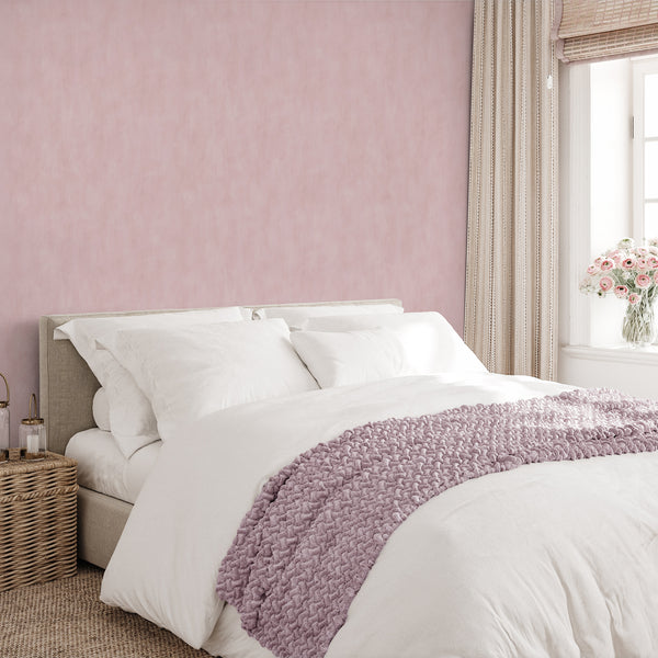 Blush Pink Plaster Look Wallpaper S153