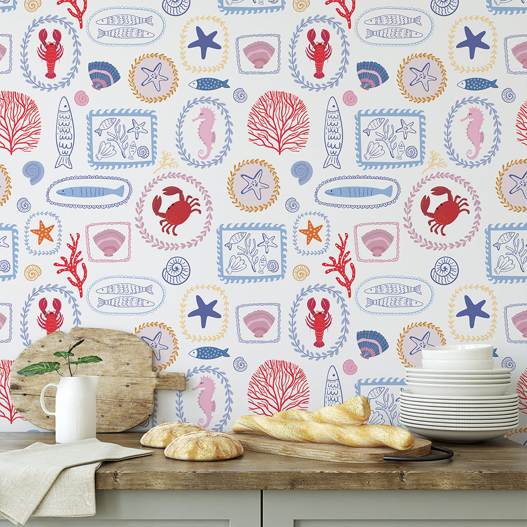 Coastal Kitchen Tile Wallpaper CC360