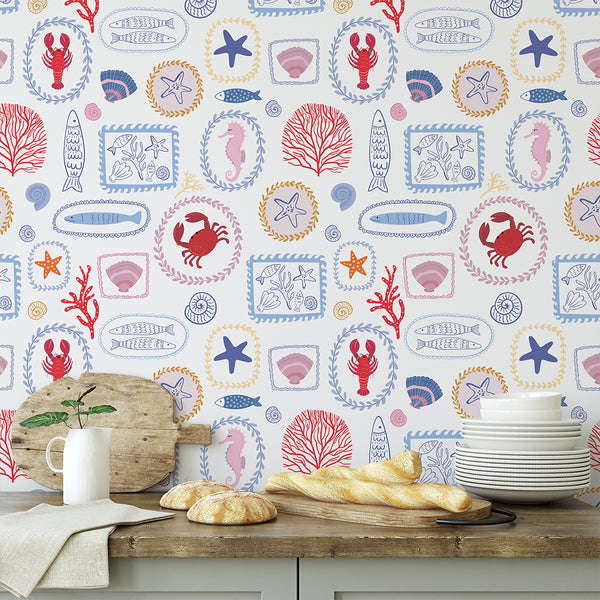Coastal Kitchen Tile Wallpaper CC360