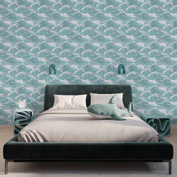 Japanese Ocean Wave Wallpaper A102