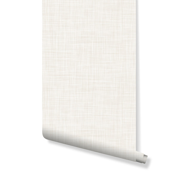 SaleCC340 Beige Linen Texture Wallpaper