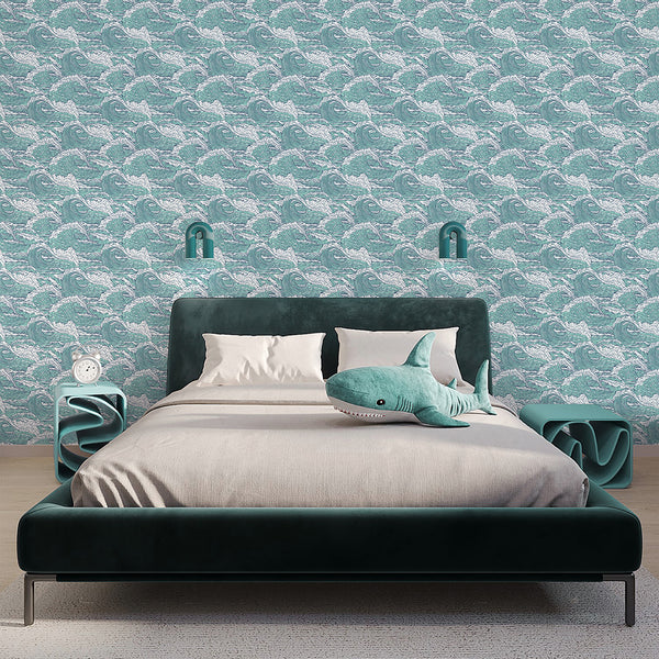 Japanese Ocean Wave Wallpaper A102