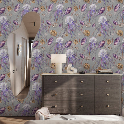 Purple Jellyfish Wallpaper A115