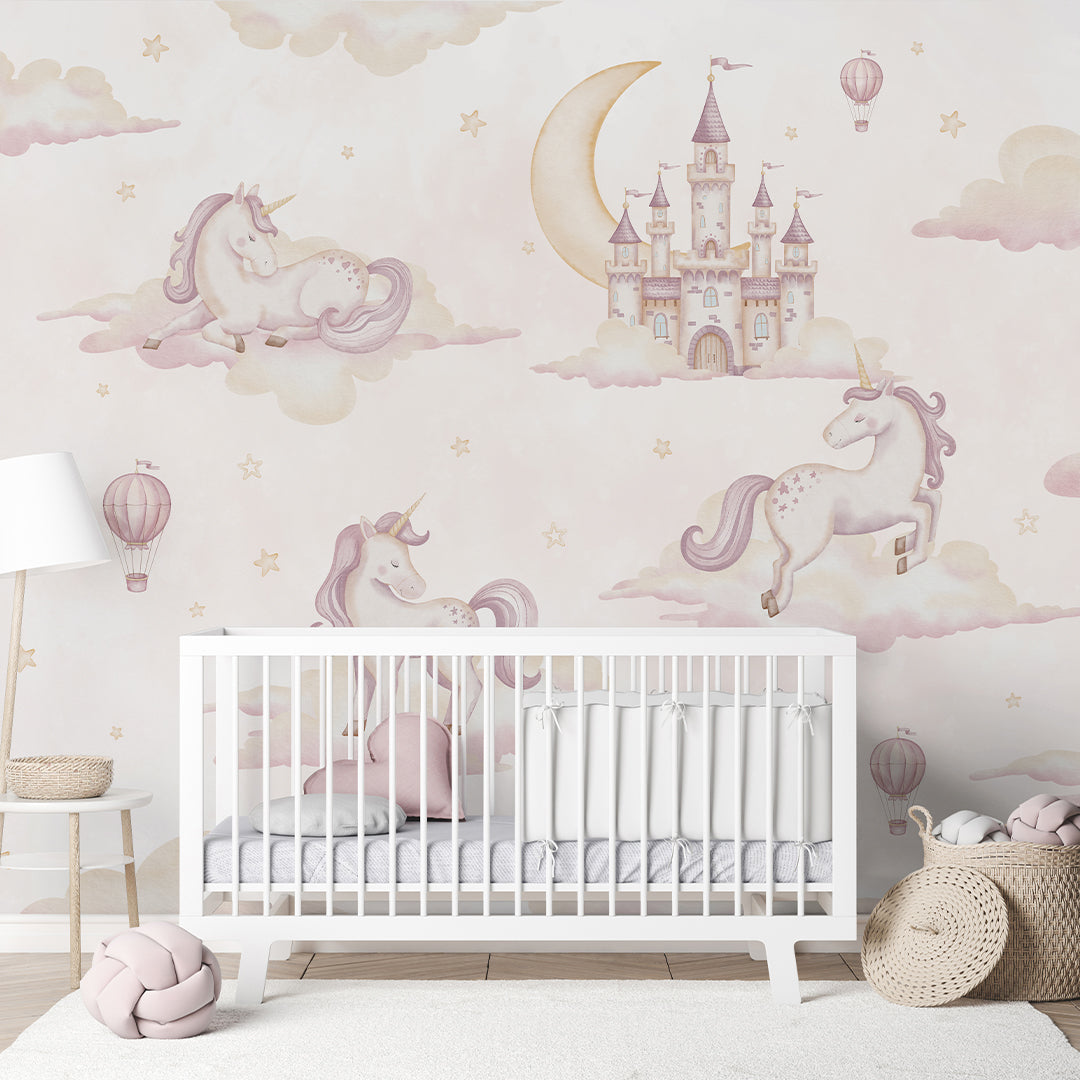 Dreamy Kingdom & Unicorn Wall Mural AM137