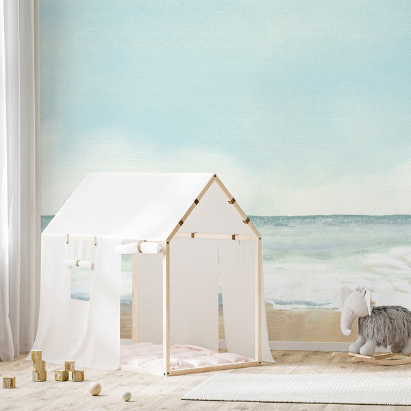 Pastel Painting Seascape Wall Mural AM160 - CostaCover-Peel and stick Removable Wallpaper-accent wallpaper-adhesive wallpaper-bathroom wallpaper