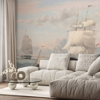 Vintage Sailboats Wall Mural AM162