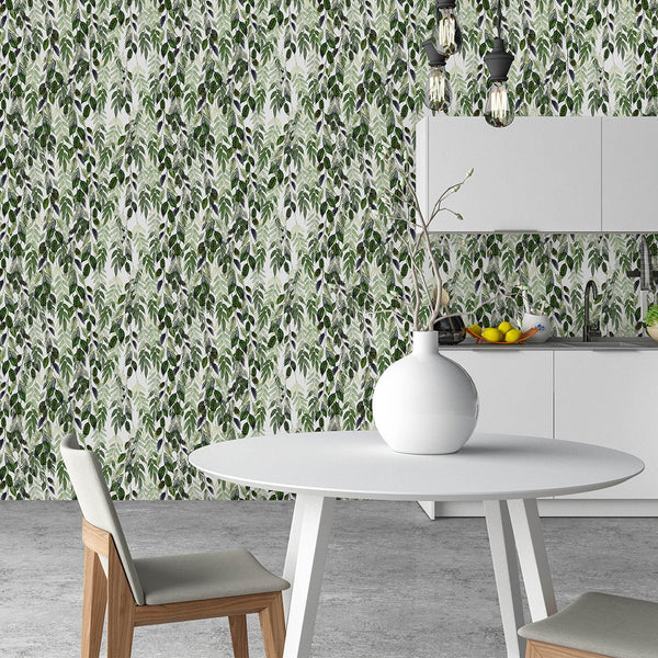 Hanging Vines Leaves Wallpaper CC208 - CostaCover - Peel and stick Removable Wallpaper - Abstract - abstract wallpaper - adhesive wallpaper