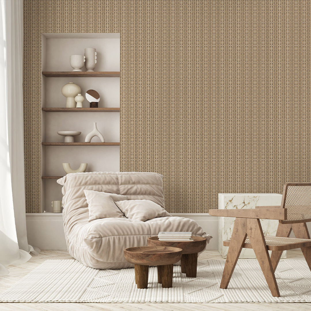 Rattan Weave Texture Wallpaper A015