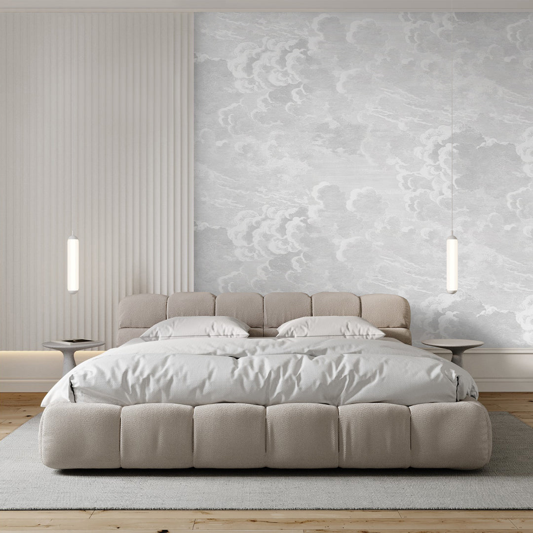 Gray Vintage Cloud Wall Mural AM169