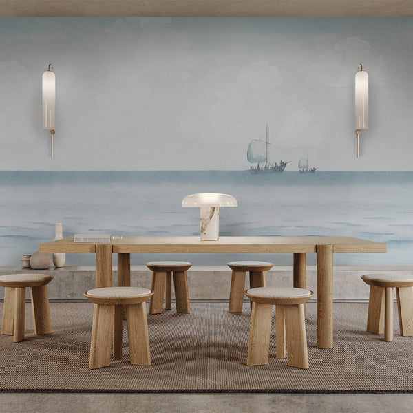 Blue Ocean View Wall Mural AM165 - CostaCover-Peel and stick Removable Wallpaper-accent wallpaper-adhesive wallpaper-bathroom wallpaper