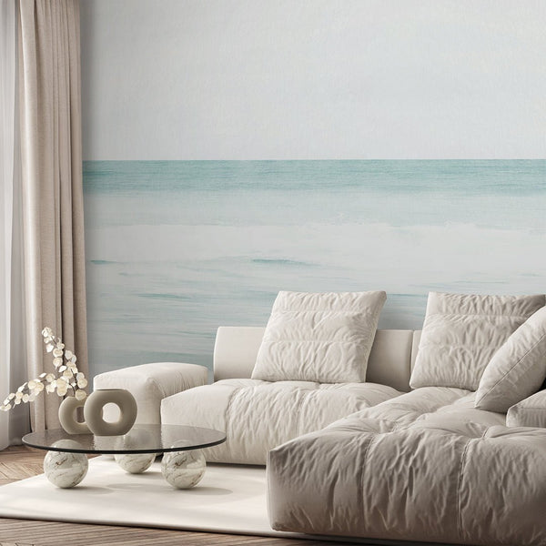 Pastel Ocean View Wall Mural AM167 - CostaCover-Peel and stick Removable Wallpaper-abstract wallpaper-accent wallpaper-adhesive wallpaper