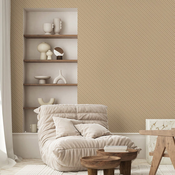 Rattan Weave Effect Style 3 Wallpaper A016 - CostaCover - Peel and stick Removable Wallpaper - about walls - abstract wallpaper - accent wallpaper