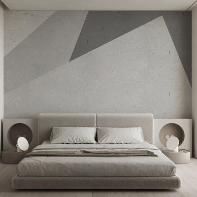 Gray Shapes Wall Mural AM050