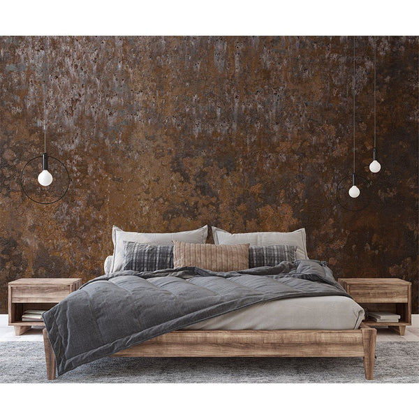 Brown Rusty Metal Texture Wall Mural CCM202 - CostaCover - Peel and stick Removable Wallpaper - Abstract - abstract wallpaper - accent wallpaper