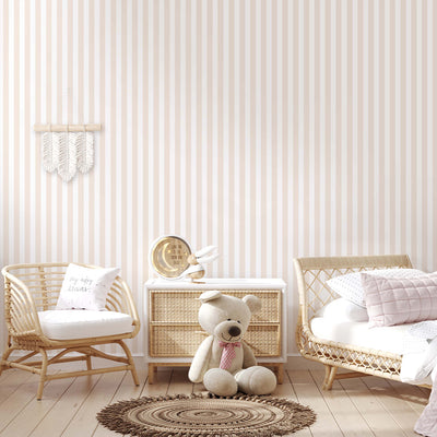 Beige Stripes Wallpaper S015