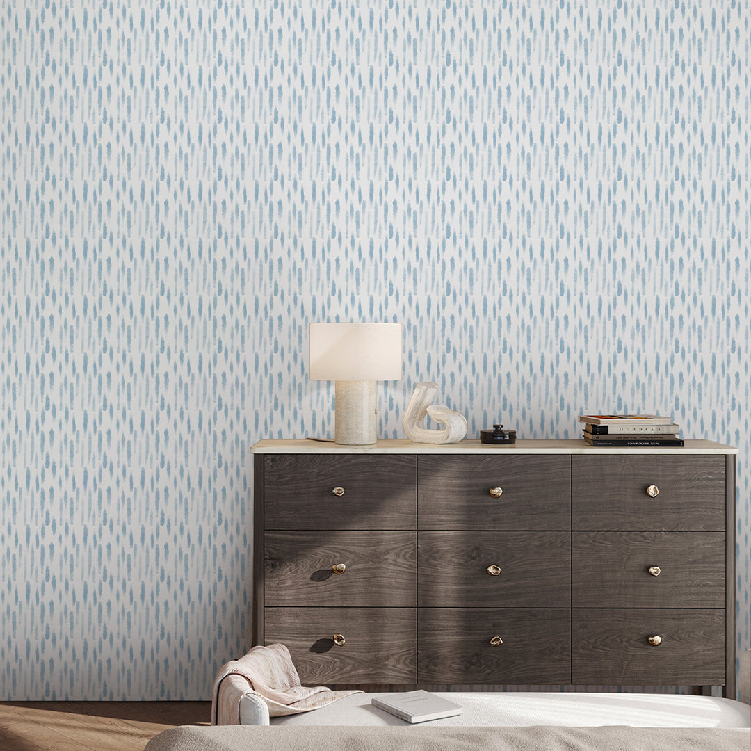 Blue Watercolor Raindrop Wallpaper A105