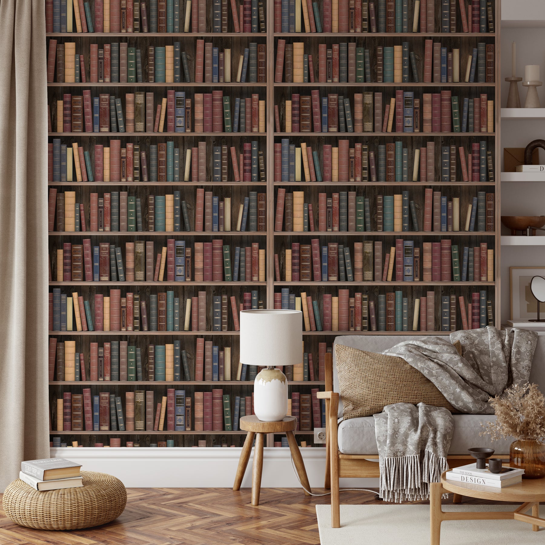 Library Bookshelves Wallpaper CC319 CostaCover library-bookshelves-wallpaper-cc319-costacover