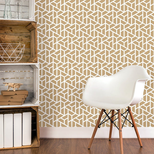 Geometric Triangles Wallpaper CC178 - CostaCover - Peel and stick Removable Wallpaper - Abstract - abstract wallpaper - adhesive wallpaper