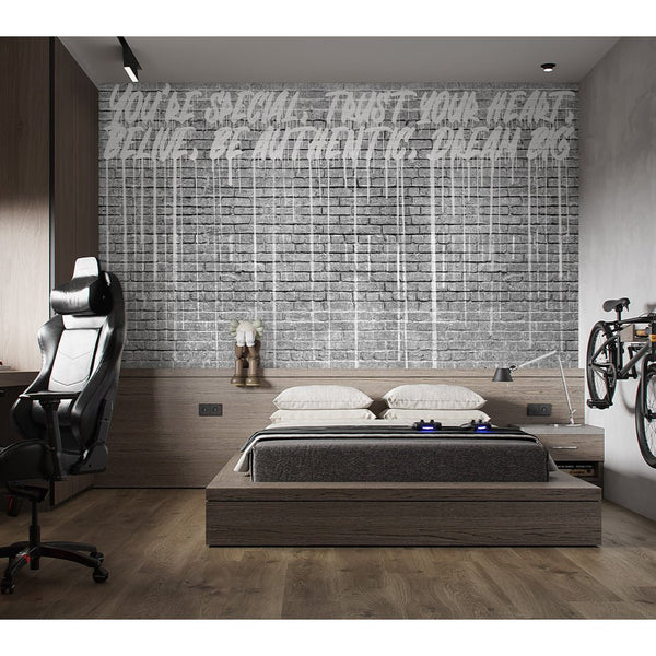 Inspirational Graffiti Wall Mural AM123 - CostaCover - Peel and stick Removable Wallpaper - Abstract - abstract mural - abstract paint