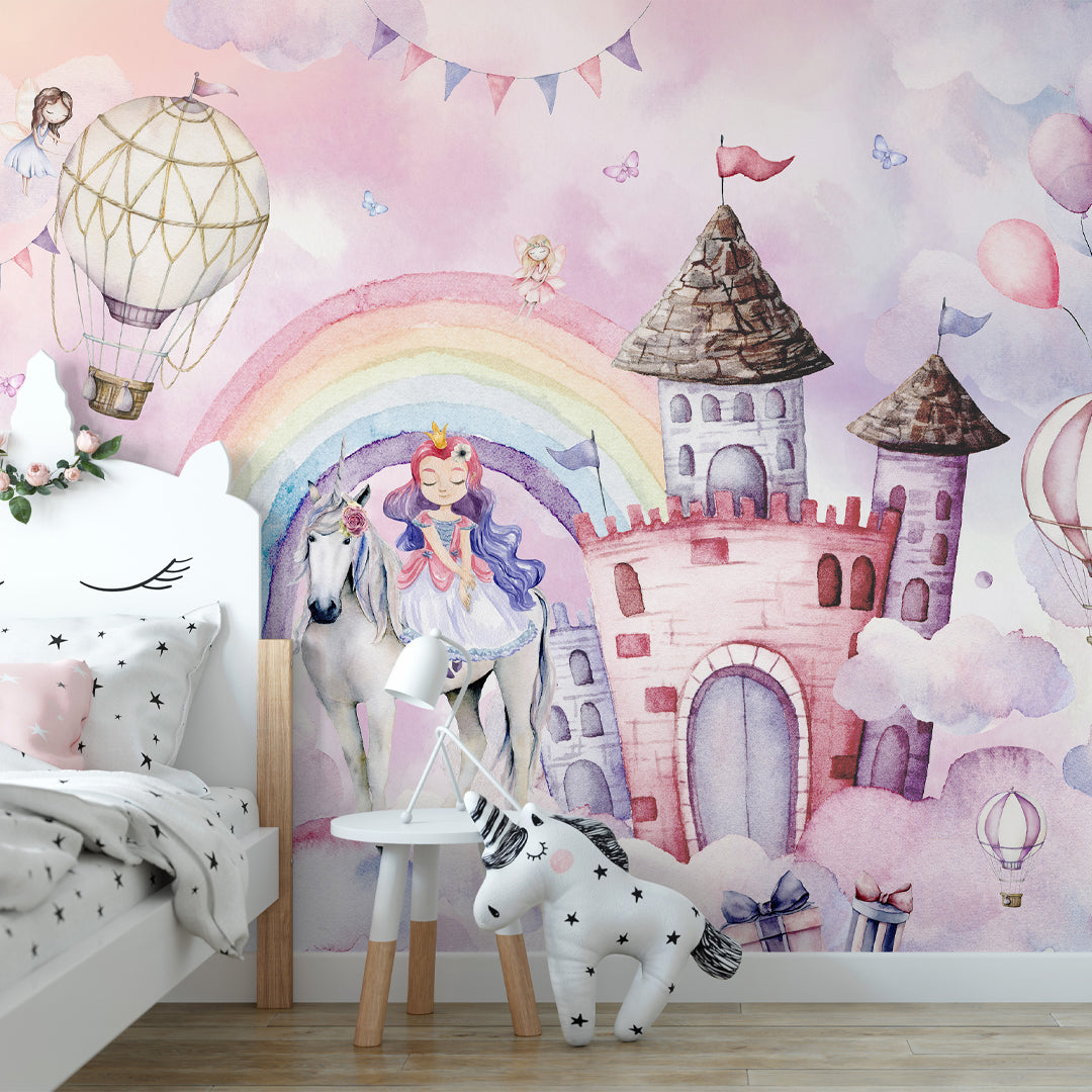 Fairytale Сastle with Princess Wall Mural WM067