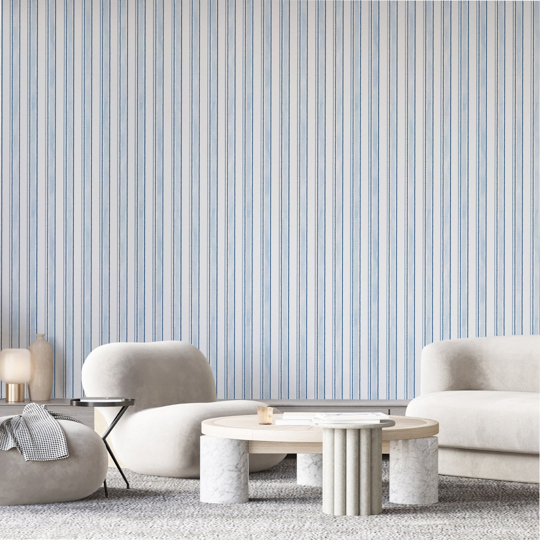 Blue Stripes Wallpaper A039