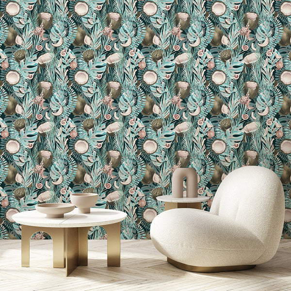 Tropical Coconut Wallpaper A114