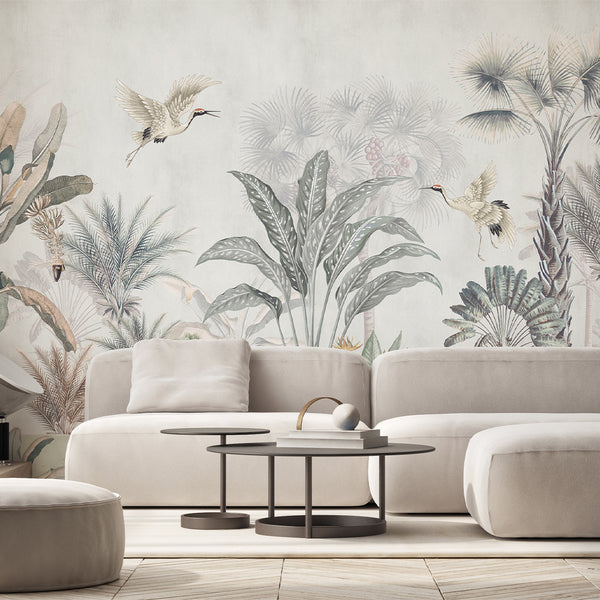 Light Birds Jungle Wall Mural AM185