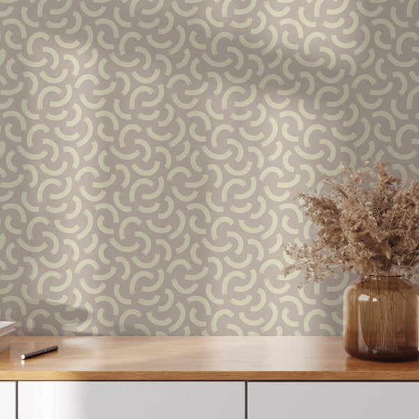 Pastel Yellow Strokes Wallpaper W040 - CostaCover - Peel and stick Removable Wallpaper - Abstract - abstract lines - abstract wall art