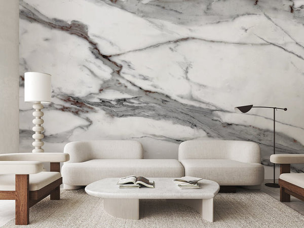 Gray Calacatta Marble Wall Mural CCM198 - CostaCover - Peel and stick Removable Wallpaper - Abstract - abstract marble - abstract mural