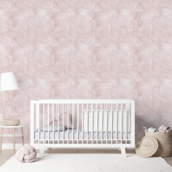 Light Pink Limewash Wallpaper A038